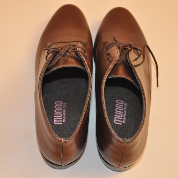 Munro American Bardot Lace Up Boots Brown 8 N - Picture 5 of 8